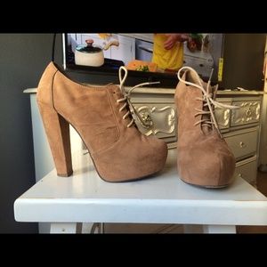 Nude booties