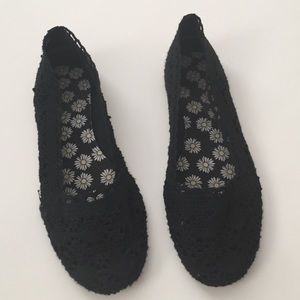 H&M lace slip ons