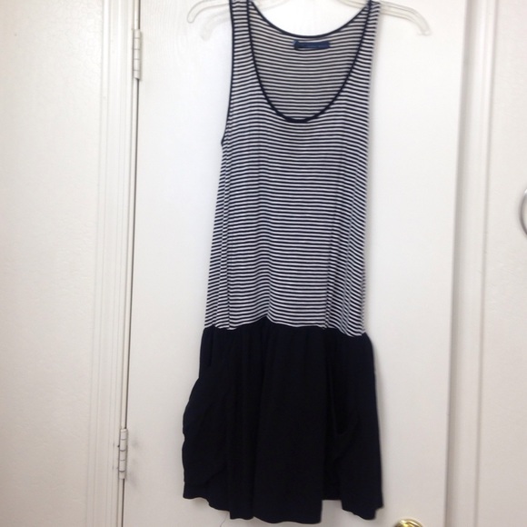 Zara basic striped dress