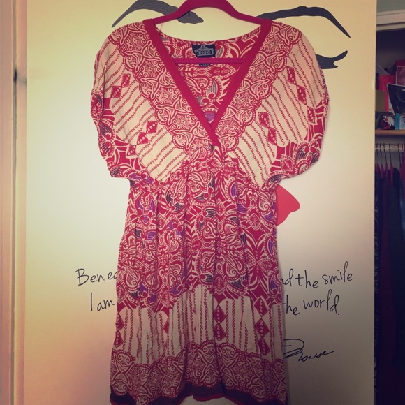Red & Cream Dress