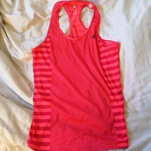 Adidas Athletic Loose Striped Tank Top