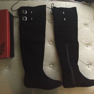 Naughty Monkey Over the knee "shout out" boots