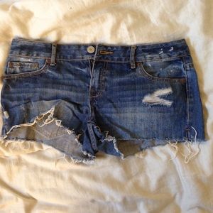 Aeropostale Distressed Jean Shorts