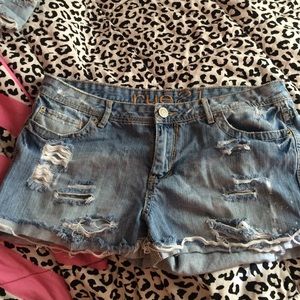 Denim shorts