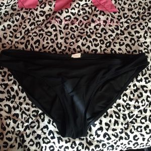 Plain black bikini bottoms
