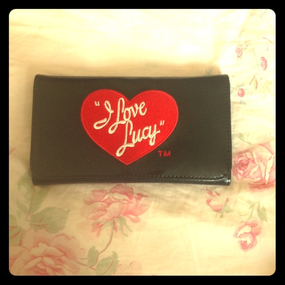 Black I Love Lucy Wallet