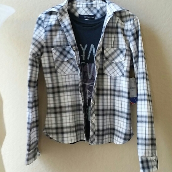 NWT  LUCY LOVE LONG SLEEVED SHIRT
