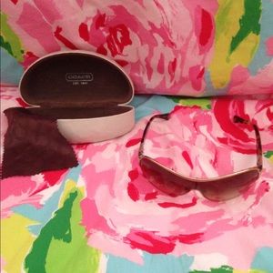 Coach shield sunglasses