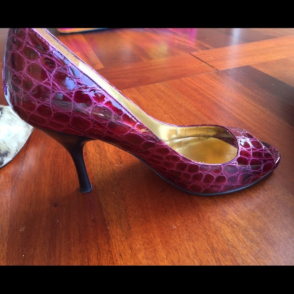Enzo Angiolini Shoes - Enzo Angiolini Paton leather heels.  dark berry
