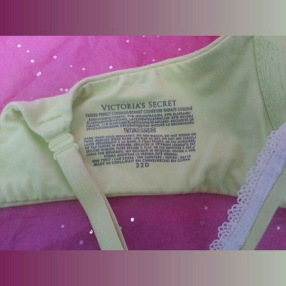 *SOLD* VS Sherbet Lime Memory Foam Bra - Picture 4 of 4