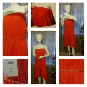 Beautiful orange halter dress