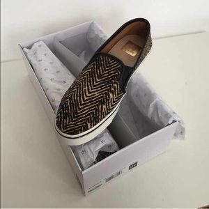 Dolce Vita "Gordie" Tribal Calf Hair Slip Ons