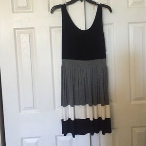 Black white and grey dress