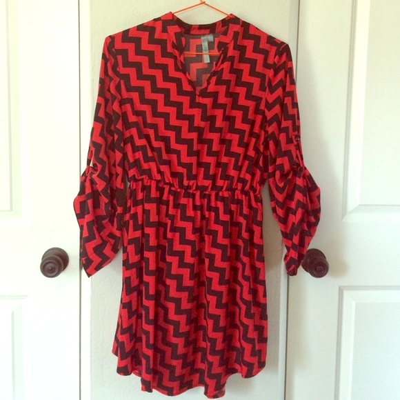 ModCloth bell-sleeve cinch waist dress