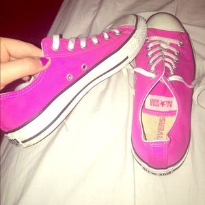 Bright Pink Converse