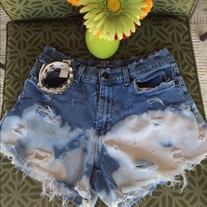 ❤️Blue distressed Jean Shorts❤️