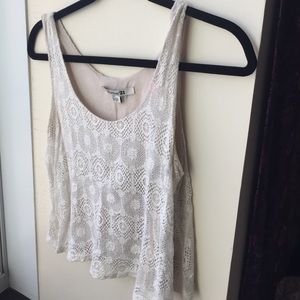 Lace crochet crop top