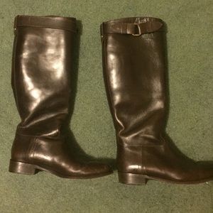 🌟🌟Sale Burberry Brown Leather Riding Boots