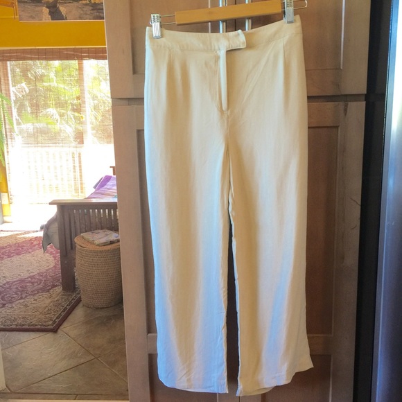August Silk Pants - August Silk cropped trousers.