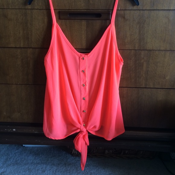 Neon orange top