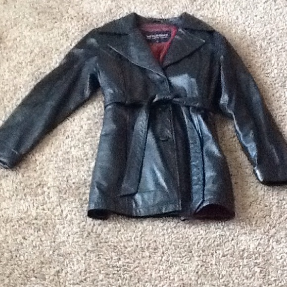 Black Leather Coat