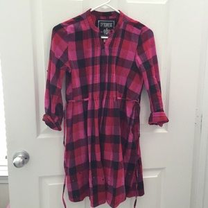 PINK Plaid Top Dress