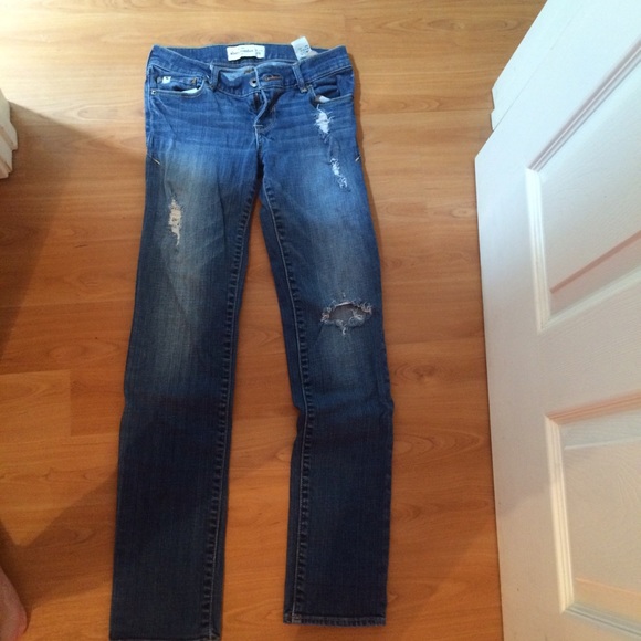 Distressed Abercrombie jeans
