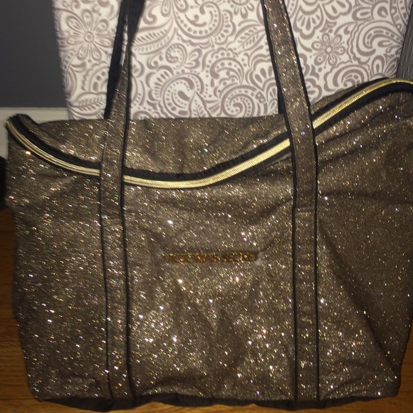 Victoria Secret Gold Travel Overnight Bag