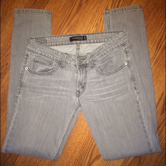 Levi's 524 charcoal jean and Gap boyfriend jean