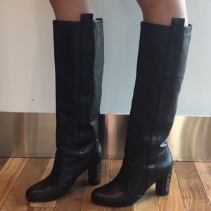 Rebecca Minkoff tall black leather boots 💙💙💙💙