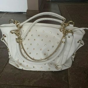 Bling white purse