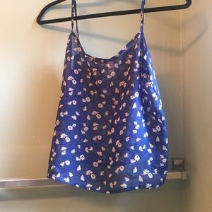 Floral patterned tank