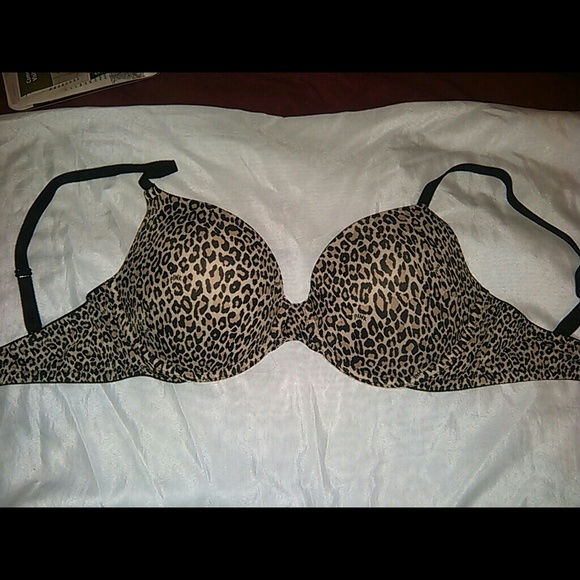 Pink cheeta print bra