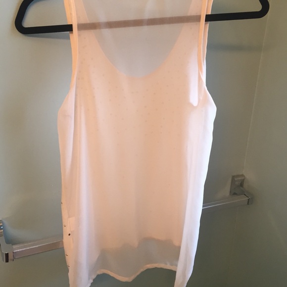 Off white beaded tank - Picture 3 of 3