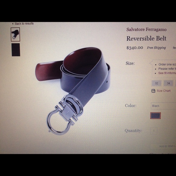 Salvatore Ferragamo reversible Belt