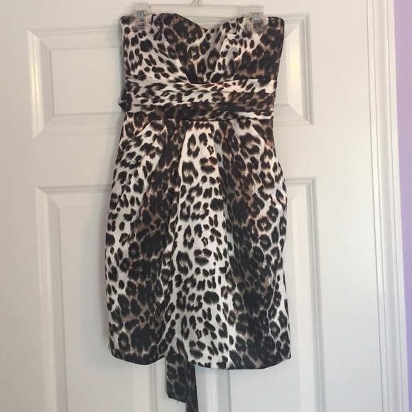 Nordstrom's stunning Leopard Strapless Party Dress