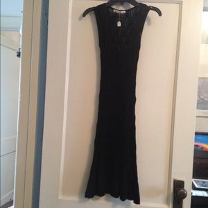 Crocheted little black dress