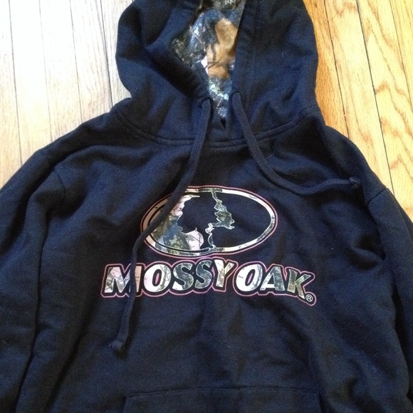 Jackets & Blazers - Black Mossy Oak Hoodie