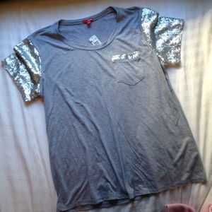 Bongo XL Grey With Sequins Shirt