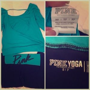 Victoria Secret Pink yoga outfit
