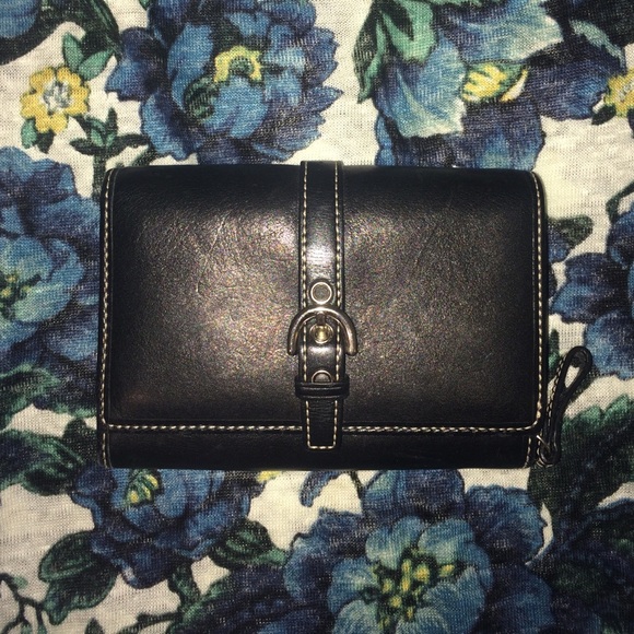 Black Leather Coach Wallet