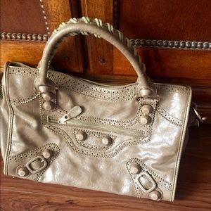 Tan handbag