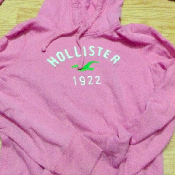 Hollister pink sweatshirt hoddie