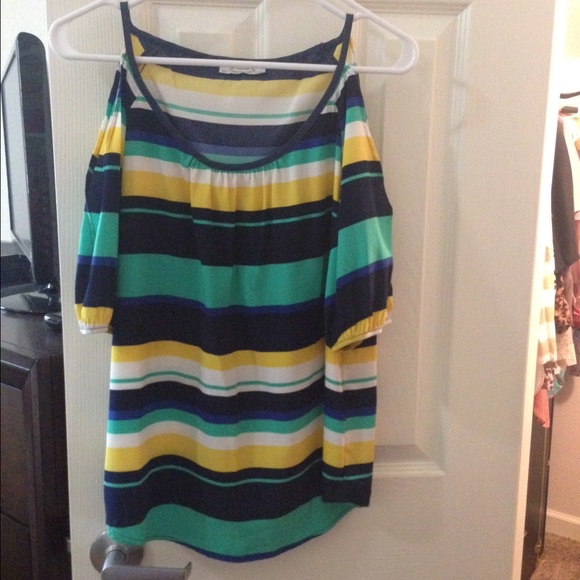 Impeccable Pig Striped Cut-Out Shirt