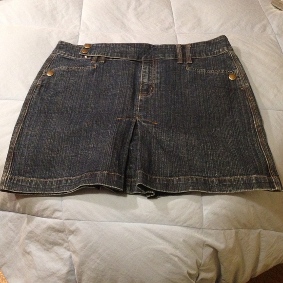 DKNY jean mini skirt
