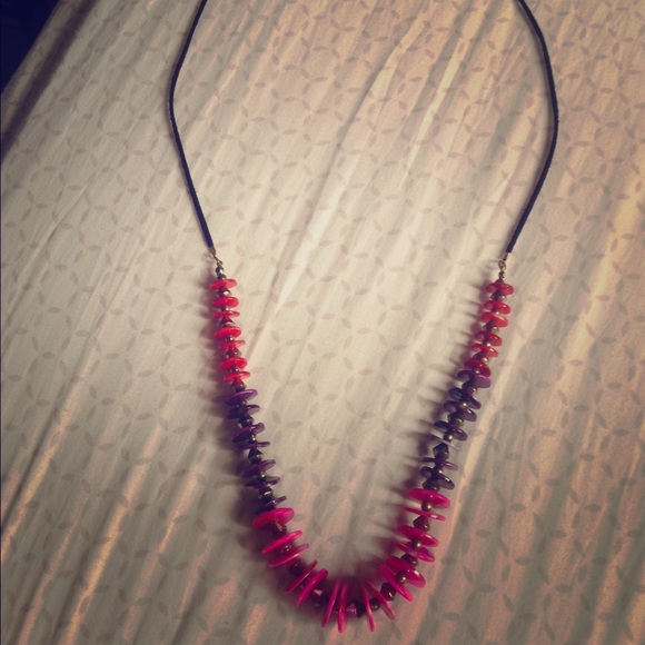 Very cute boho-hippie long shell necklace!