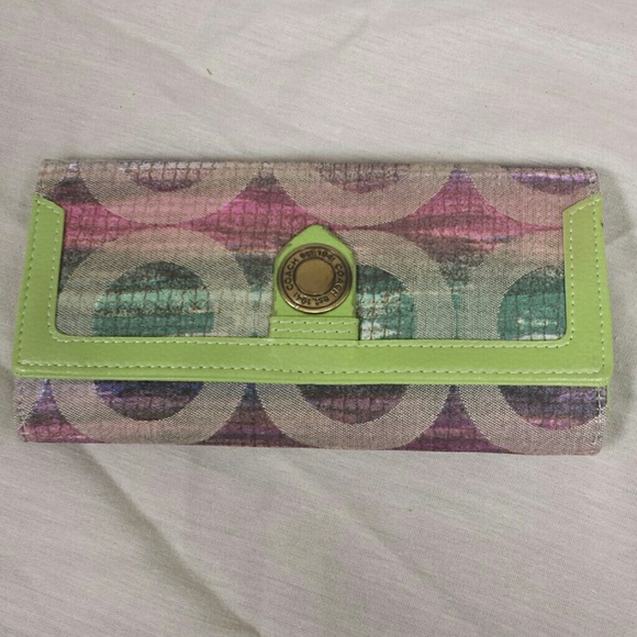 Rainbow coach wallet
