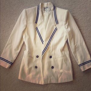 ⚠️SOLD⚠️Nautical double-breasted blazer by Kasper