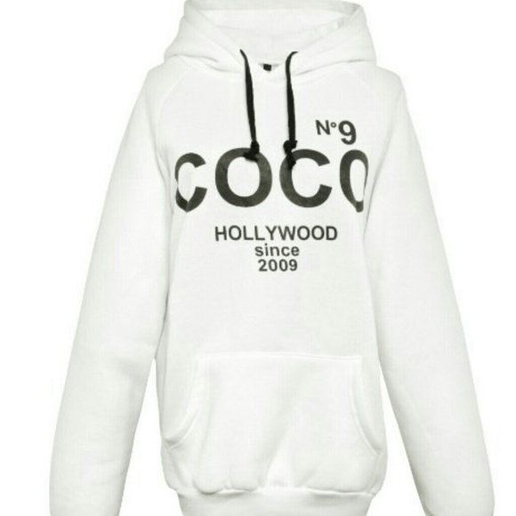 White coco hoodie