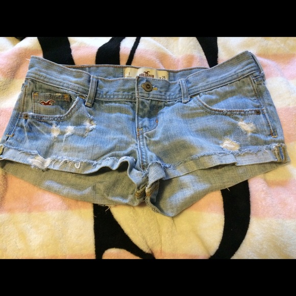 Distressed Hollister shorts